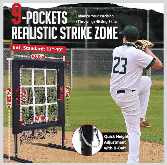 ZEALFEEL Baseball Pitching Net