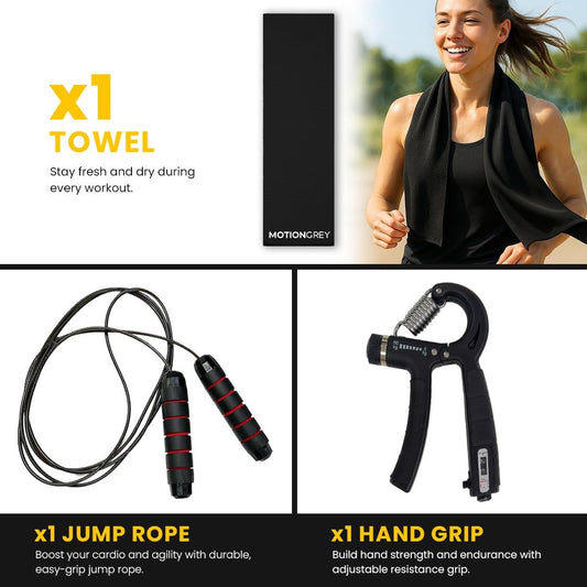 MotionGrey 5-52.5LB Adjustable Dumbbell Set