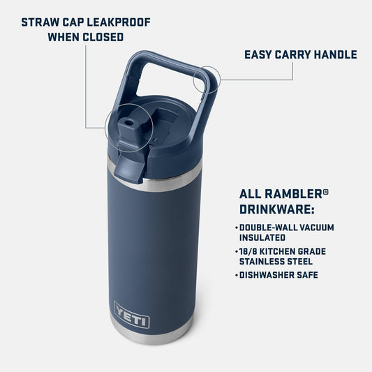 YETI Rambler 18 oz Bottle, Vacuum Insulated