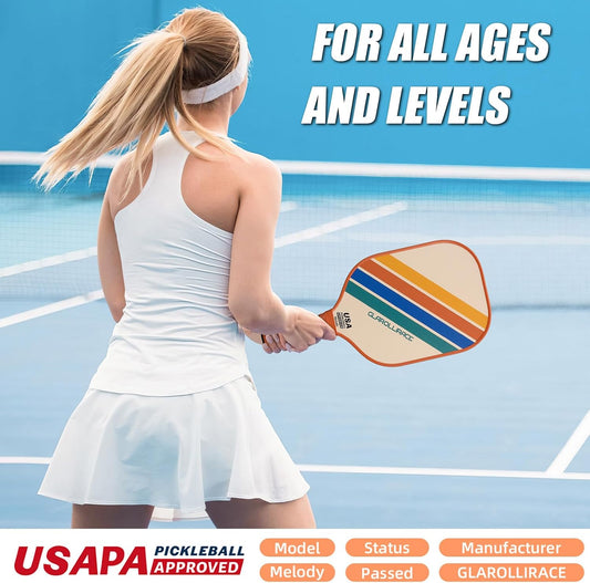 Pickleball Paddles Set of 2 | 4 Pickleball Rackets,USAPA Approved