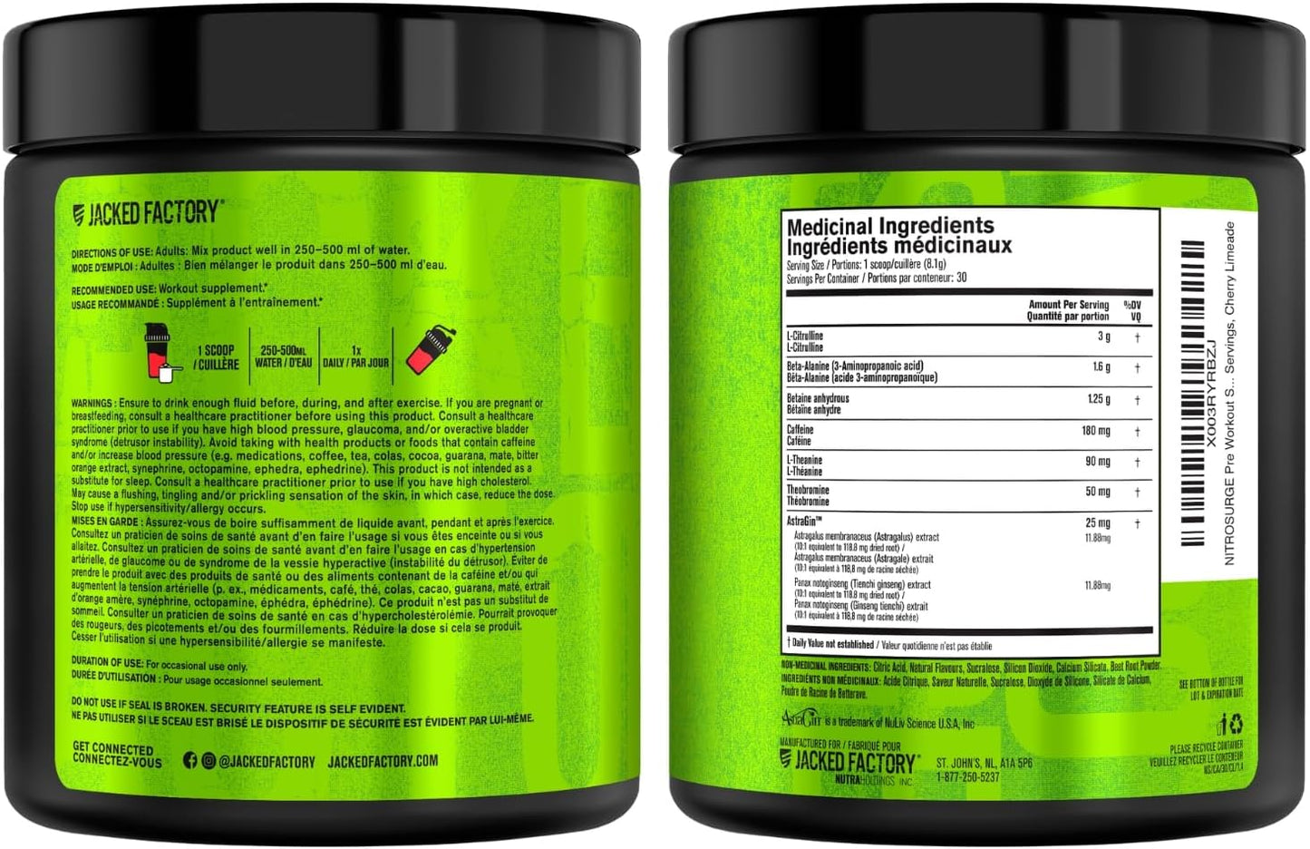 NITROSURGE Pre Workout Supplement - Endless Energy, Instant Strength Gains, Clear Focus, Intense Pumps