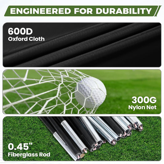 Golf Net, 10x7FT Durable Large Golf Practice Net