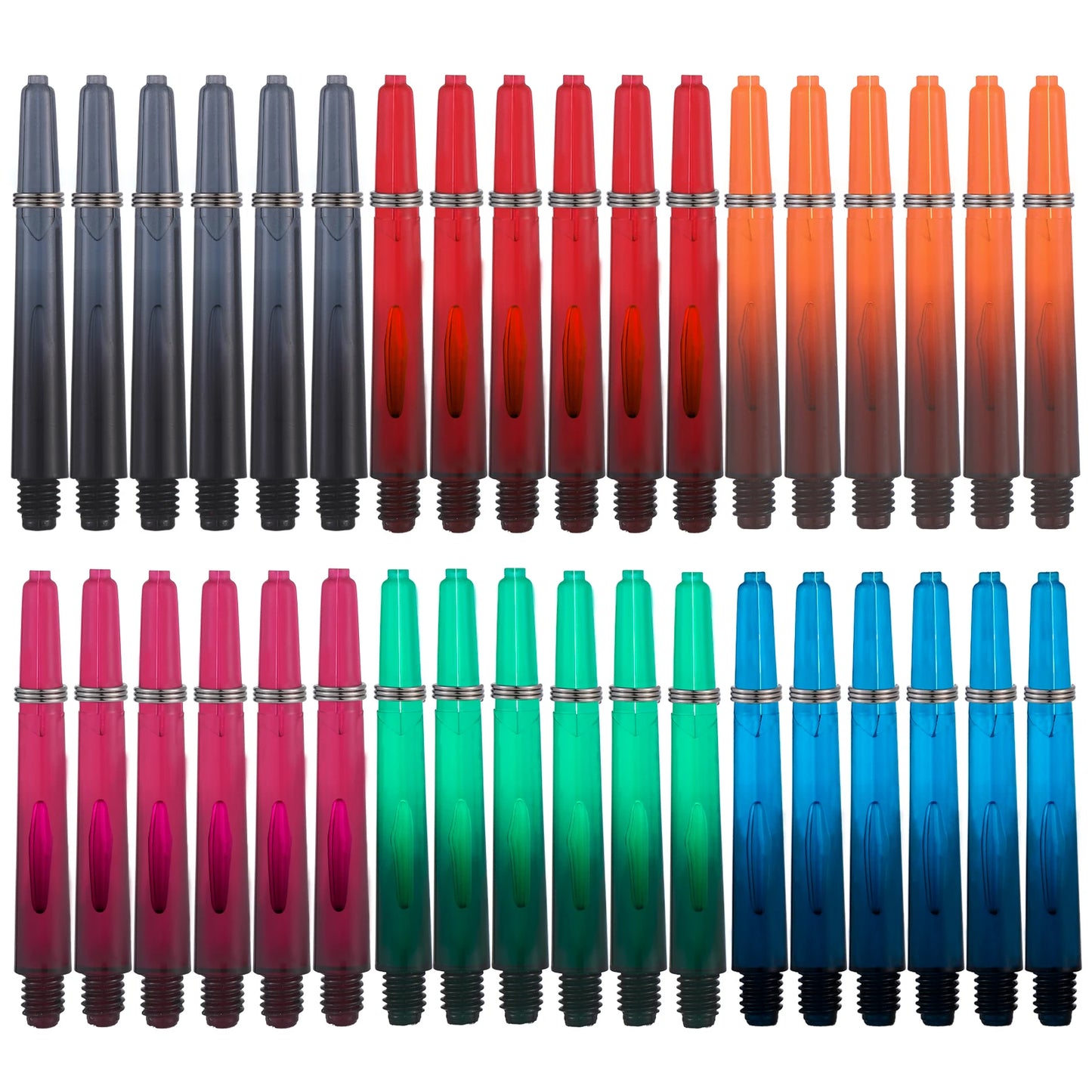 Huanqu113 Dart Accessories Set Includes: 36 Dart Flights, 36 Dart Shafts, 5 Dart Flight Protectors, 36 Spring Rings, Suitable for All Dart Players.