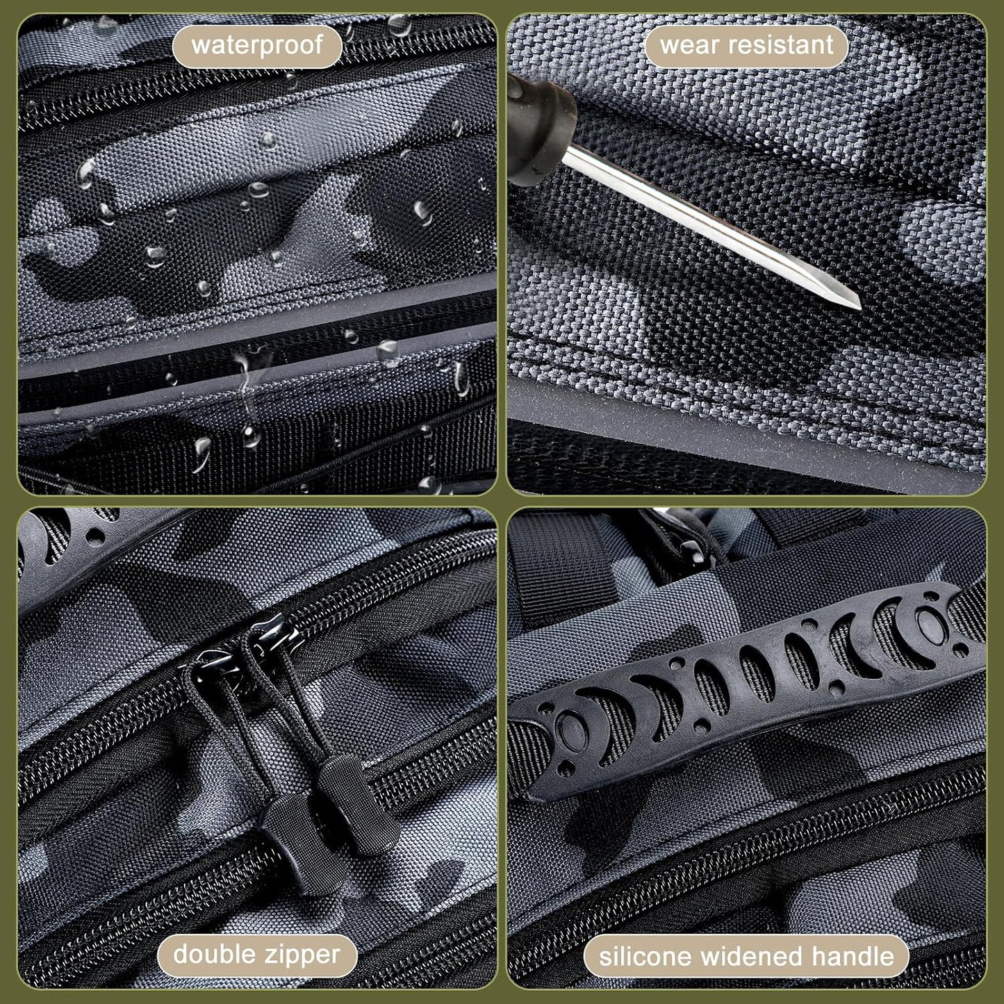 Fishing Backpack with Rod Holder, Fishing Tackle Storage Bags Fishing Tackle Box Backpack Fishing Tackle Bag