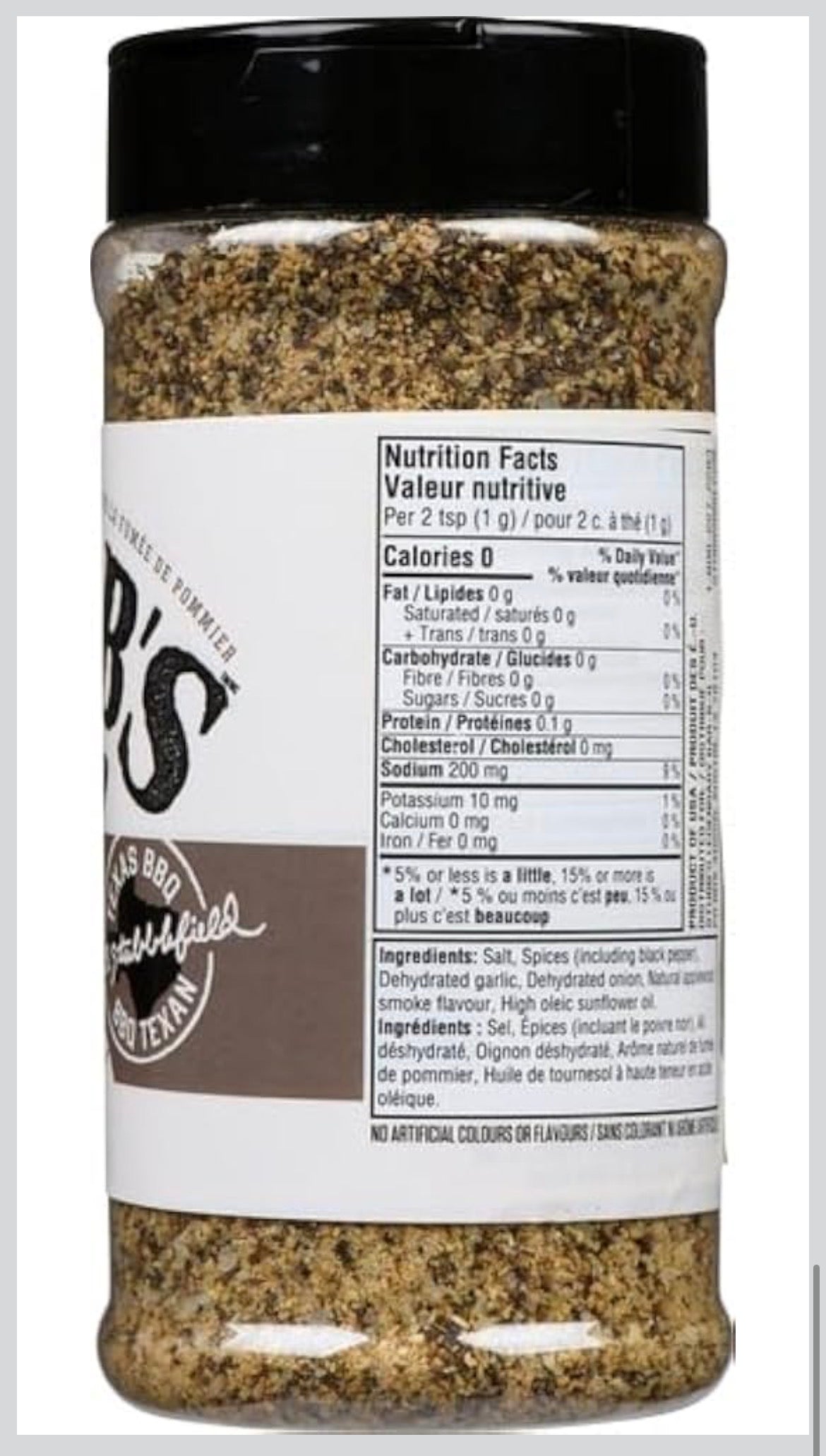 Stubb's Black Pepper & Smoke Rub Seasoning, Crafted with Applewood Smoke, Texas BBQ, Flavourful Barbecue Rub for Brisket, Burgers, Chicken or Pork, 345 g