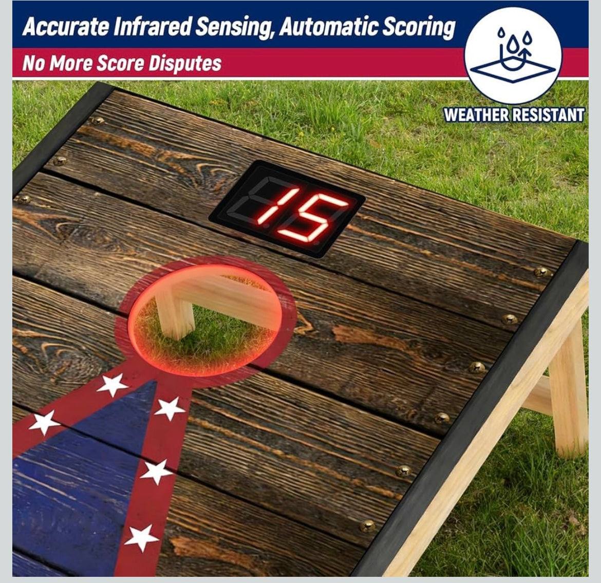 Foldable Cornhole Board Set With Scoreboard