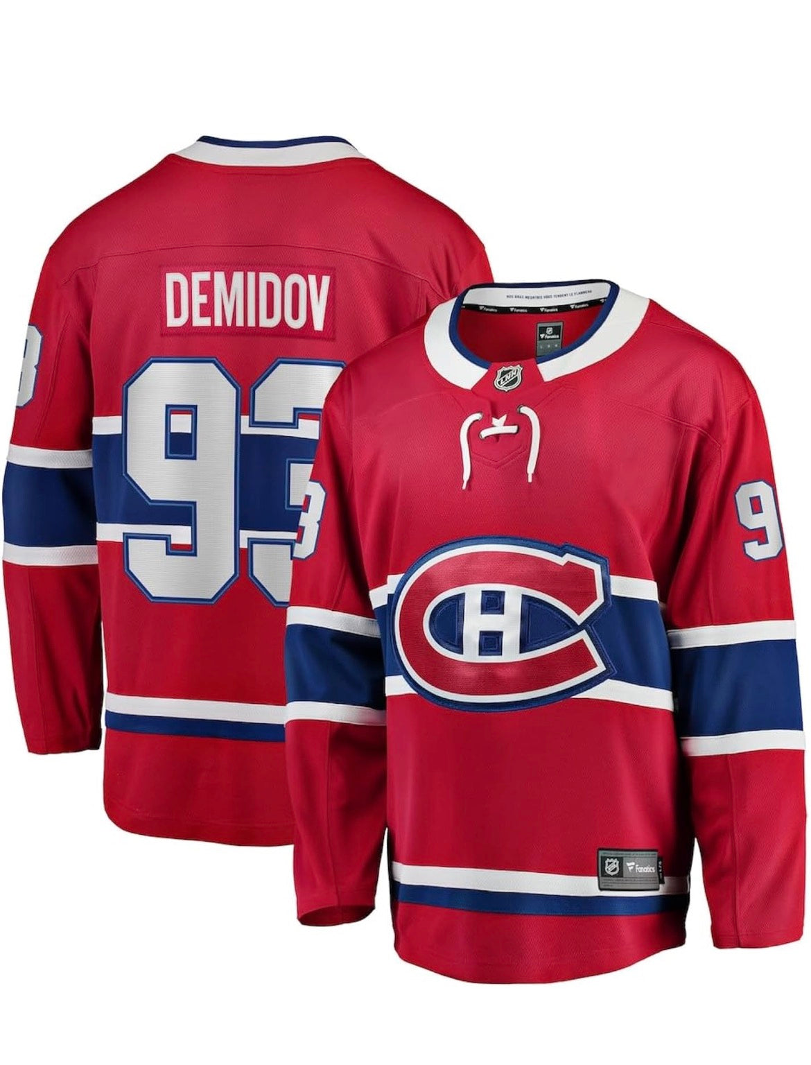 Fanatics Men's Montreal Canadiens Ivan Demidov Red Home Breakaway Jersey