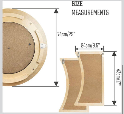 Dart Board Cabinet Set with LED Light