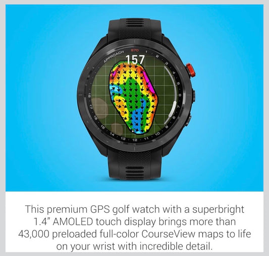 Garmin Approach® S70, Premium GPS Golf Smartwatch, 47mm