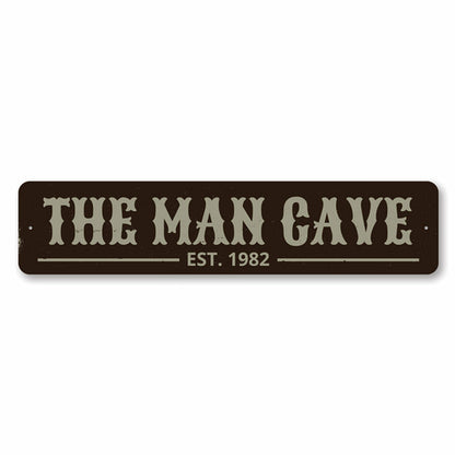 Man Cave Established Date Sign