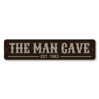 Man Cave Established Date Sign