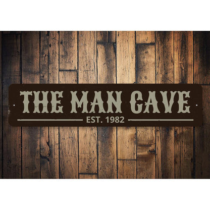 Man Cave Established Date Sign