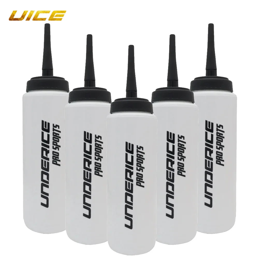 UICE Ice Hockey Water Bottle 5pcs Set Sports Water Bottle BPA Free Long Mouth/Bent Pipe/Short Mouth Hockey Accessories