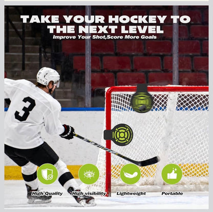 Hikeen 4 Pcs Professional Hockey Targets-Durable 5mm Thick PVC Goal Targets
