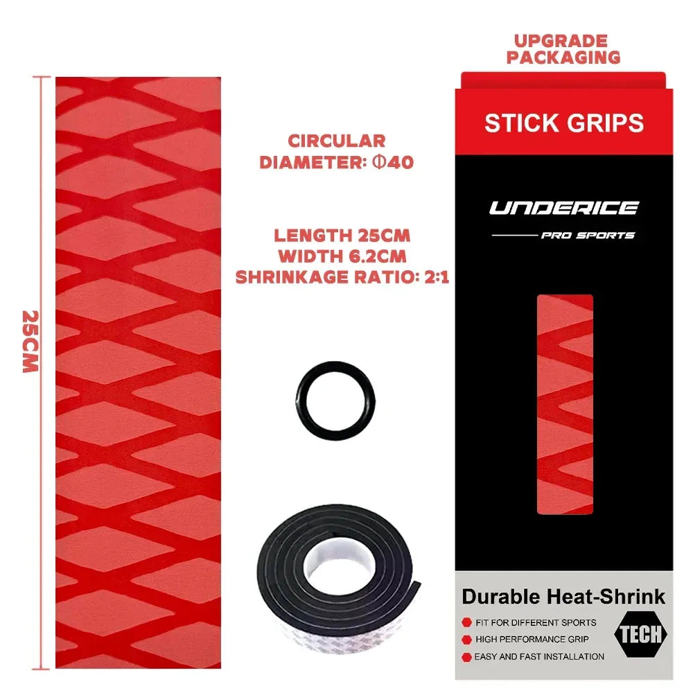 Heat Shrinkable Ice Hockey Grip Tape Non-Slip 5 Colour Ice Hockey Stick Grips For Racket Hockey Training Accessories