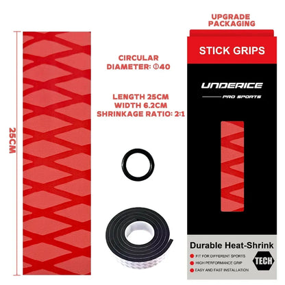 Heat Shrinkable Ice Hockey Grip Tape Non-Slip 5 Colour Ice Hockey Stick Grips For Racket Hockey Training Accessories