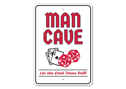 Man Cave Gambling Sign
