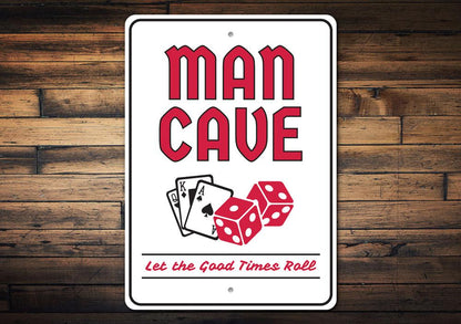 Man Cave Gambling Sign
