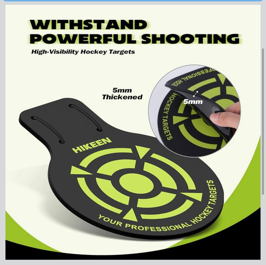 Hikeen 4 Pcs Professional Hockey Targets-Durable 5mm Thick PVC Goal Targets