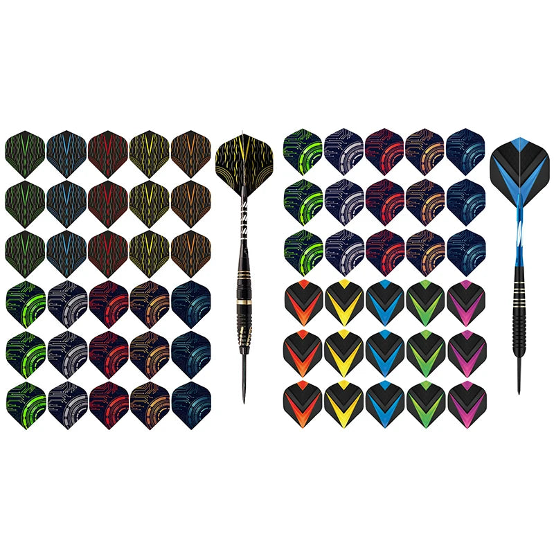 30Pcs/set Professional Darts Accessories Flights High Quality Dart Wing Plastic Waterproof Dart Flights Flechette