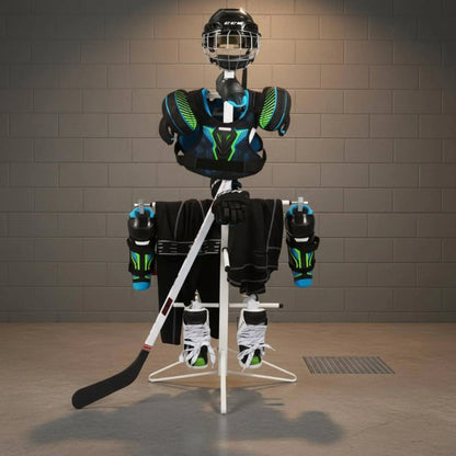 Hockey Gear Drying Rack Stable Base Hockey Equipment Drying Rack Vertical Gear Organizer Easy Assembly for Garage