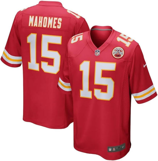 Men's Kansas City Chiefs Patrick Mahomes Red Game NFL Football Jersey