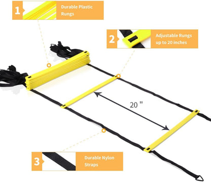 YISSVIC Agility Ladder and Cones