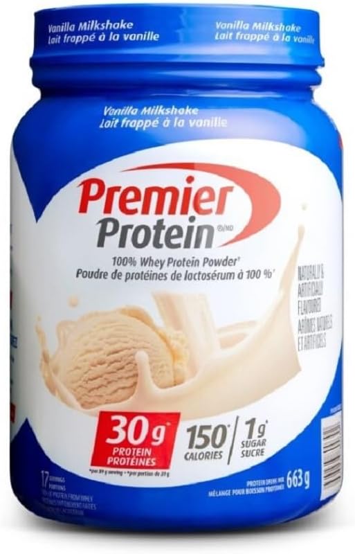 Premier Protein Powder, Vanilla Milkshake, High Protein Powder, 30g of Protein
