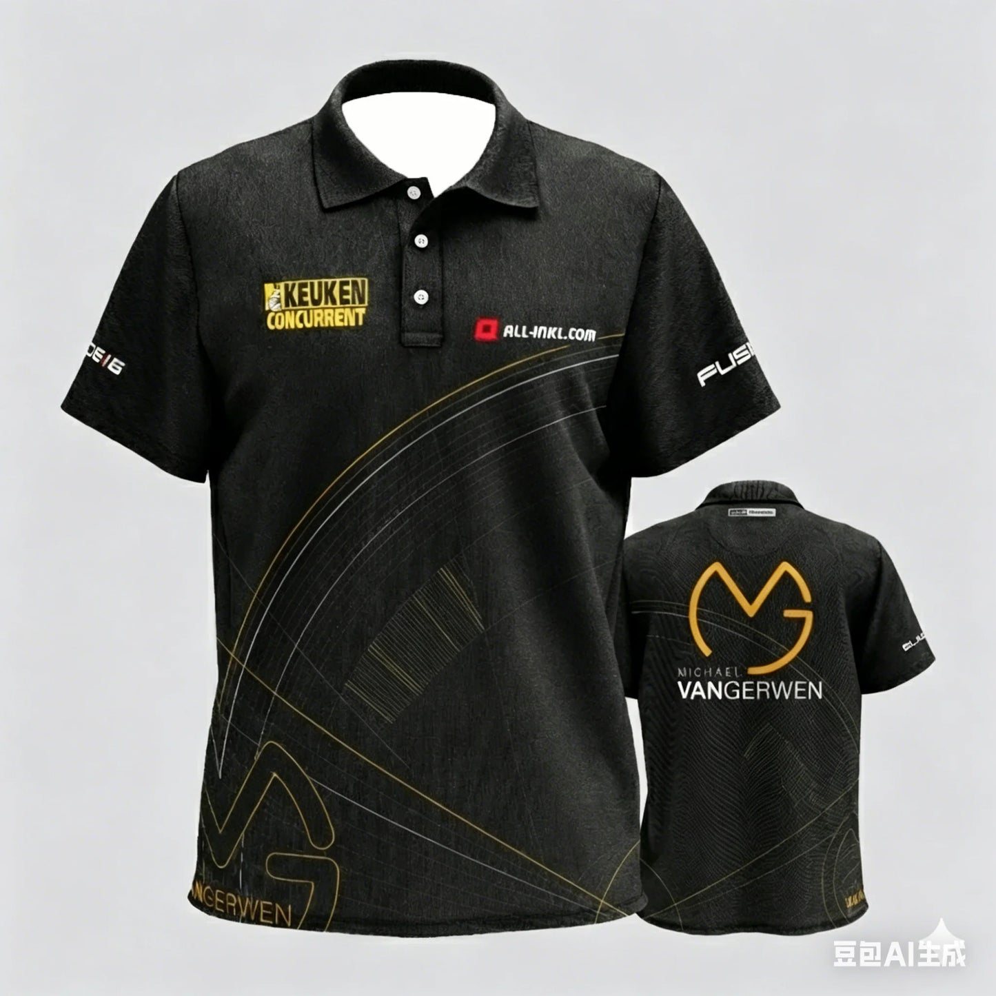 Mens Breathable Short Sleeve Darts Polo Shirt Button Neck Sports Jersey Casual Athletic Top for Darts Competition Training