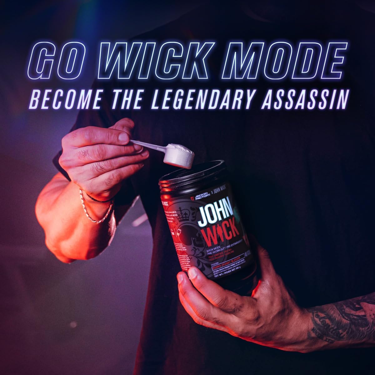 Jacked Factory X John Wick - Wick Mode Pre Workout Powder