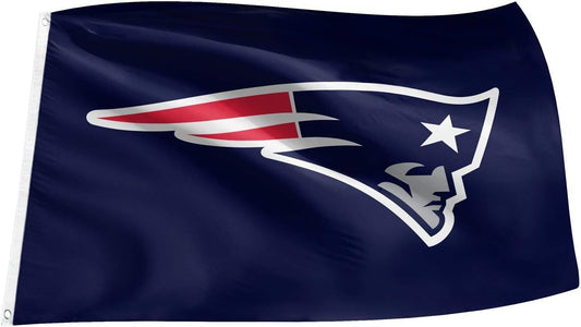 New England Patriots 3' x 5' Banner Flag – Reinforced Grommets, Official NFL