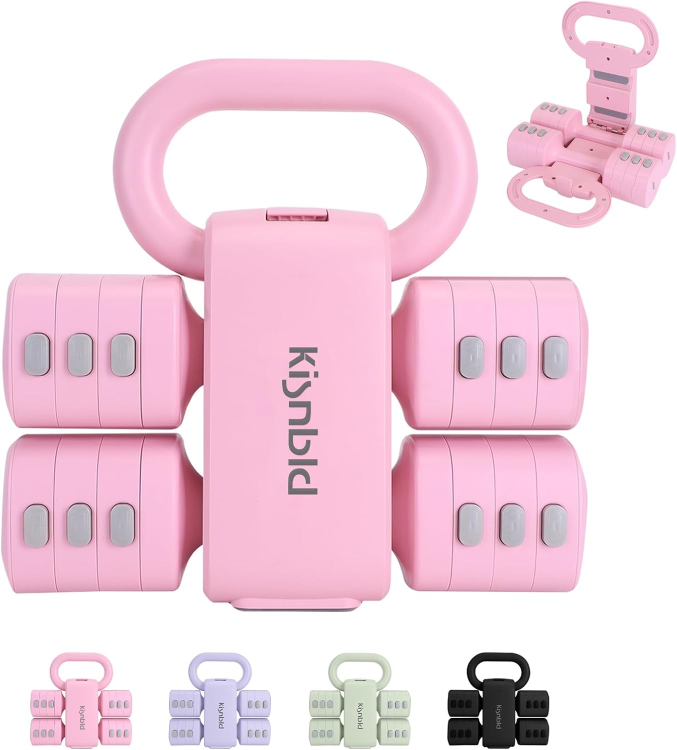 Kisnbld Adjustable Dumbbell Set