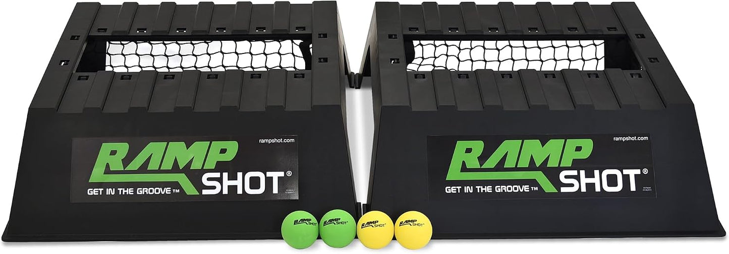 Vivere RampShot Outdoor Toss Game Set with 2 Ramps & 4 Balls