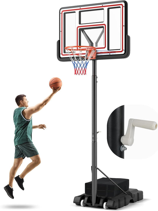 Giantex Basketball Hoop Outdoor - 7.4-10 FT