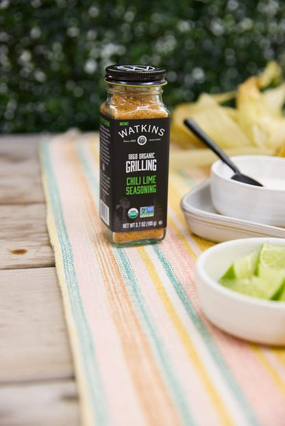 Watkins Organic Chili Lime Grilling Seasoning – Non-GMO, Kosher (105g)