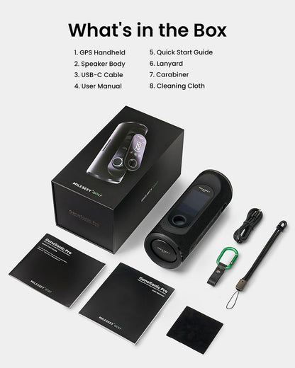 MILESEEY GeneSonic Pro Golf GPS Speaker with 43K+ Courses