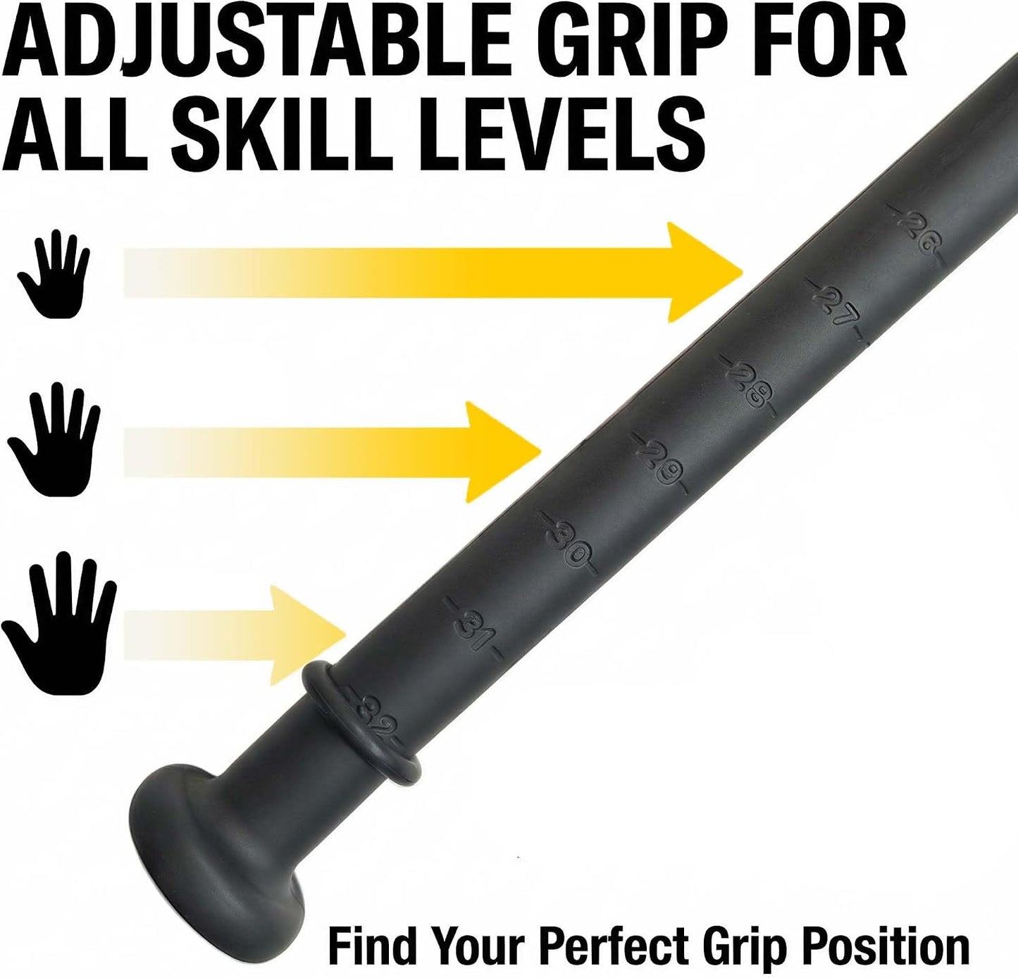 Baseball Swing Trainer Bat – 12 Soft Practice Balls & Carry Bag