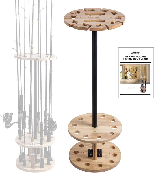 Goture Round Fishing Rod Holders Floor Stand