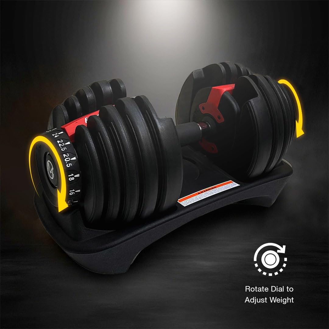 MotionGrey 5-52.5LB Adjustable Dumbbell Set