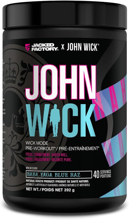Jacked Factory X John Wick - Wick Mode Pre Workout Powder