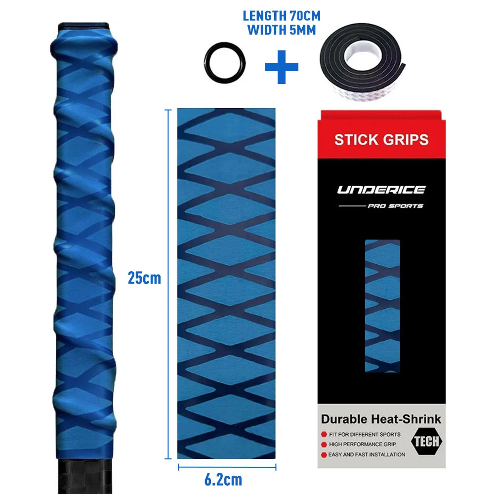 Heat Shrinkable Ice Hockey Grip Tape Non-Slip 5 Colour Ice Hockey Stick Grips For Racket Hockey Training Accessories