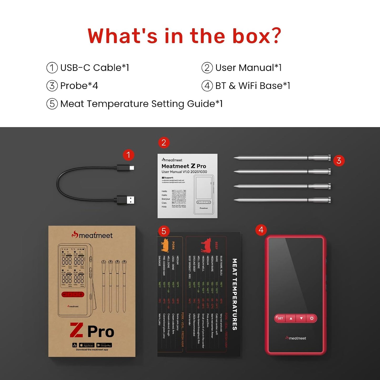 Z Pro Smart Wireless Meat Thermometer