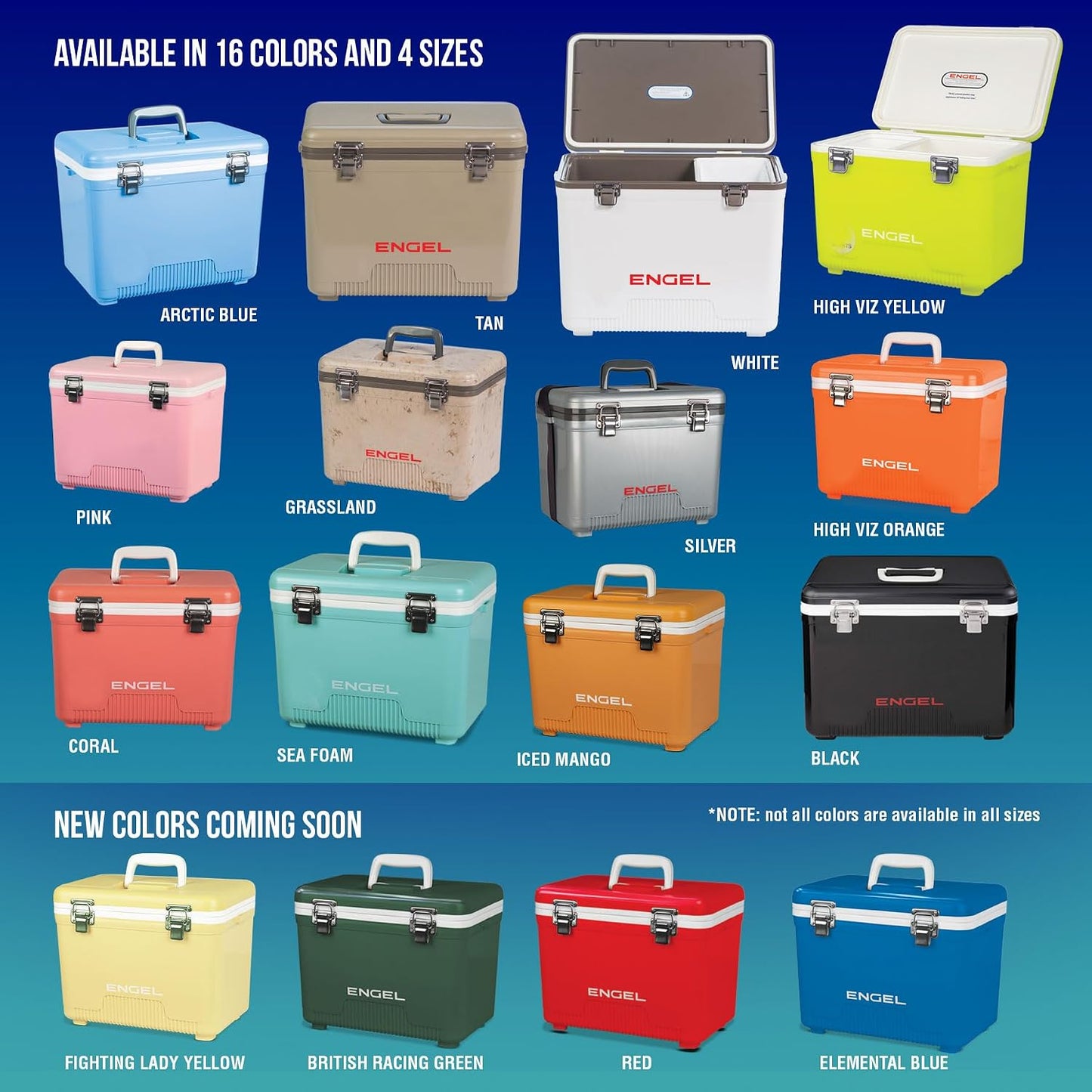 Engel UC7 7.5qt Leak-Proof, Air Tight, Drybox Cooler and Small Hard Shell Lunchbox