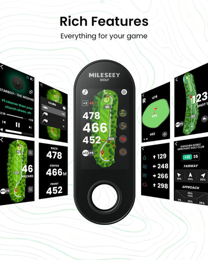 MILESEEY GeneSonic Pro Golf GPS Speaker with 43K+ Courses