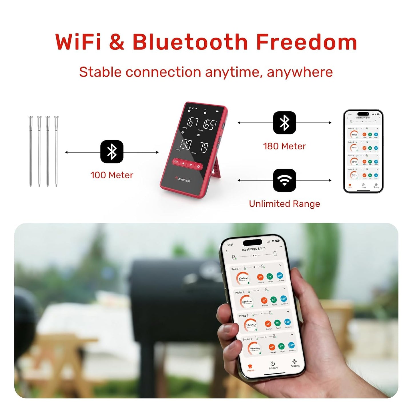 Z Pro Smart Wireless Meat Thermometer