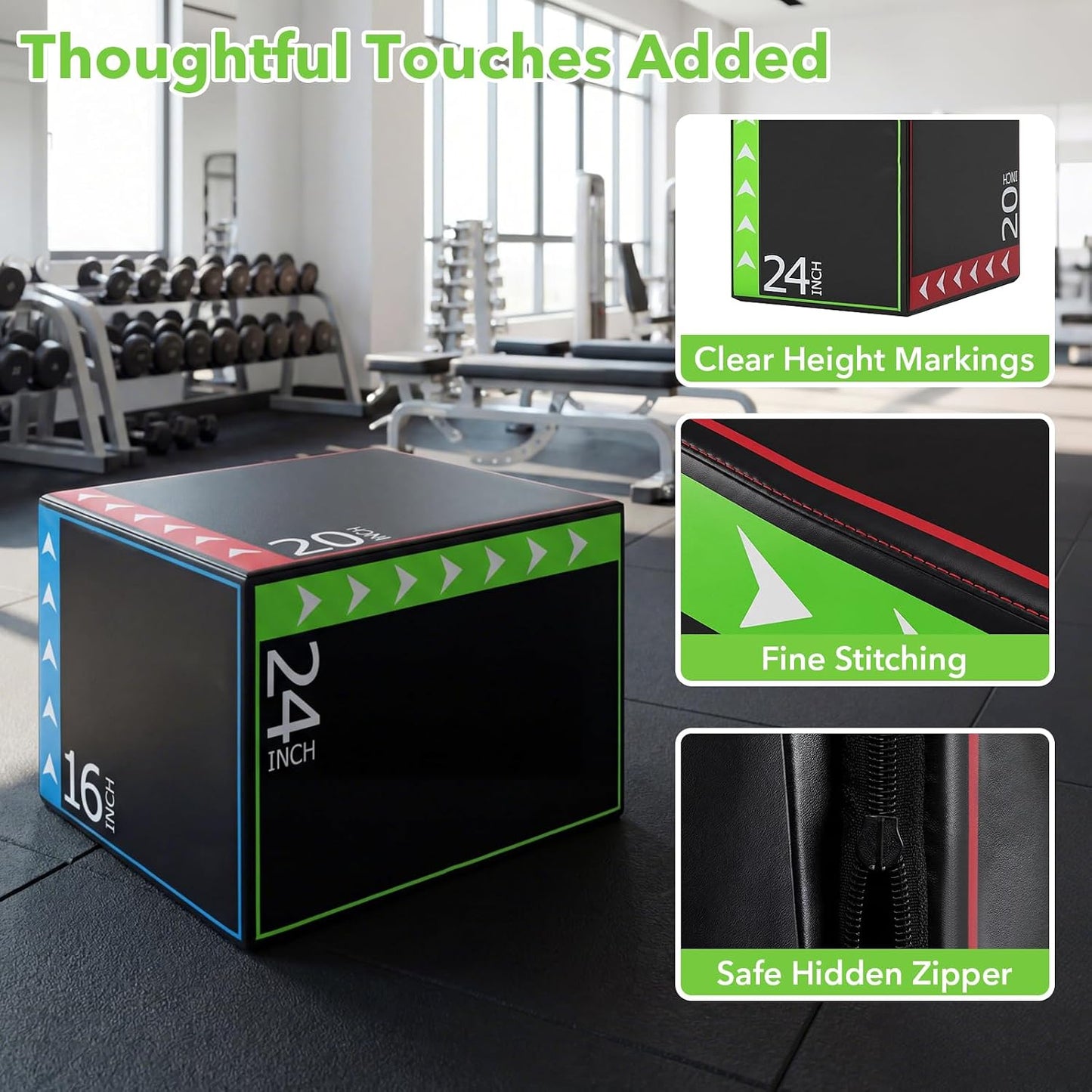 Goplus 3-in-1 Plyometric Jump Box