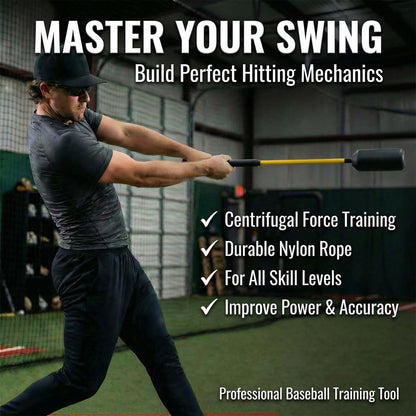 Baseball Swing Trainer Bat – 12 Soft Practice Balls & Carry Bag