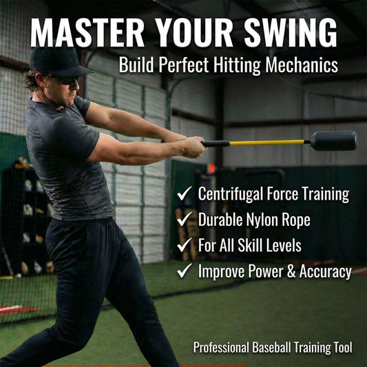 Baseball Swing Trainer Bat – 12 Soft Practice Balls & Carry Bag