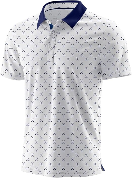 Askdeer Men's Golf Shirts Short Sleeve Polo Shirts Performance Moisture Wicking Quick-Dry T-Shirts