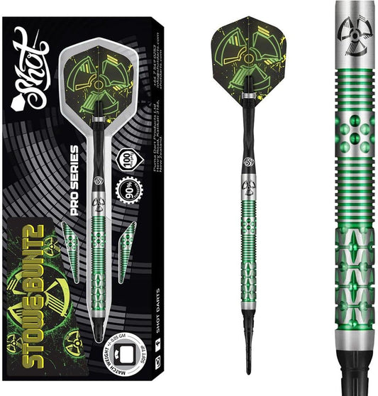 Shot Pro Series – Stowe Buntz 2.0 Steel Tip Dart Set-90% Tungsten